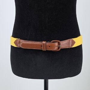 American Apparel Yellow Knit Belt Accent